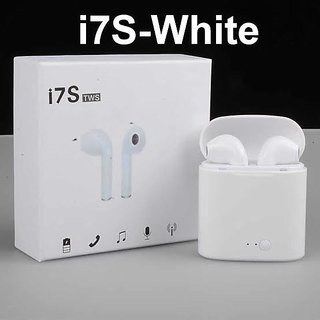 CHG i7 TWS Twins Bluetooth Earbuds Mini Wireless Earphones Headset For iPhone Android With Charging Box White