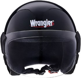 WR-ENDEAVOR OLD BLACK 570MM-M Open Face Helmet with Visor Black, M