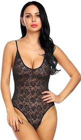 Babydoll Hot and Sexy Nighty Top Set for Women Black Color FREE SIZE (Latest Design)