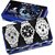 Espoir Analog Chronograph Not Working Pack of 3 Watches Stainless Steel for Men's Watch - Combo Es109,109Black,109Grey