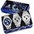 Espoir Analog Chronograph Not Working Pack of 3 Watches Stainless Steel for Men's Watch - Combo ES109,109Grey,Espoir