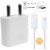S4 Adaptive Fast Charger with Type C Data Cable for Samsung S8/S9/S9 Plus/S10/S10 Plus C7 Pro/C9 Pro (White)