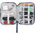AQUADOR Blue Gadget Organizer Bag for all small gadgets (AB-MAT-1481-Blue)