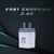 IAIR Compact Fast Charging 24A Wall Charger Adapter with Dual USB Ports C3White