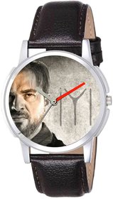 Ertugrul Graphic Dial Leather Strap Watch For Mens  Boys