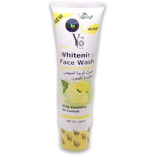                       YC Lemon Extract Whitening For Anti Ageing Skin Face Wash 100ml (Pack of 2)                                              