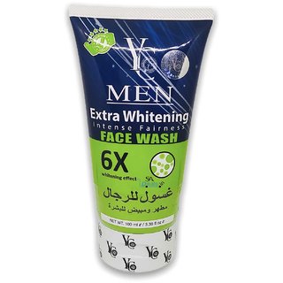                       YC MEN EXTRA WHITENING FACE WITH INTENCE FAIRNESS Face Wash 100ml (Pack of 2)                                              