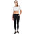 Haoser Women track pants cotton, Black Slim fit Solid Lower for women's