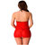 Babydoll Quinize Red Exotic Mini Nighty Dress for Girlfriend FREE SIZE (Offer - Get FREE Mask)