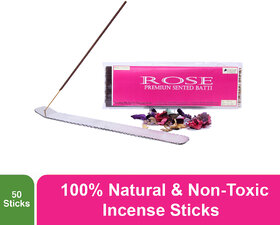 Agarbathi Incense Sticks Pure Speciality Woods Natural Rose Agarbatti - Pack of 2