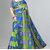 SVB Saree Blue Printed Art Silk With Blouse Saree