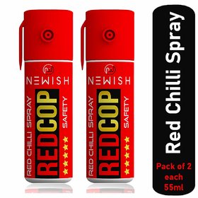 Newish  Powerful Red Chilli Spray Self Defence for Women Pack of 2 (Each  55 ml / 35 gm)
