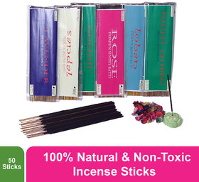 YRF Regal Premium Incense Sticks - Pack of 6 Pouches Agarbatti Scent Sticks with 6 Stunning Fragrances