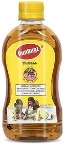 RunBugz Mosquito Repellent Concentrate Floor Cleaner, 250 ml (Make 6 L From 250 ml)