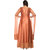 MINI SINGH Designer Long dress full length copper color