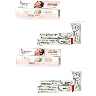 Clingel Cream for topical treatment of acne , Pimples Cream Pack-4 Clingel Cream for topical treatment of acne , Pimples Cream Pack-4