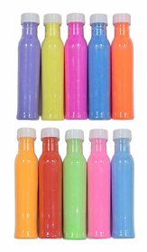 Vankab Rangoli Powder Boxes Festival Colors (Multicolour, 100g) - Combo of Two Set and Each Set Contain 10 Bottles