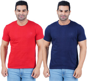 Pack of 2 Manaac Men Multicolor Round Neck T-Shirt