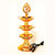 Infronics Three Layer Ohm Design LED Golden Electric Diya Decorative Lamp for All Festival