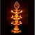 Infronics Three Layer Ohm Design LED Golden Electric Diya Decorative Lamp for All Festival