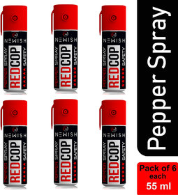 Newish RED COP Powerful Pepper Spray Self Defence for Women (Each  35 ml/55 gm)- Pack of 6