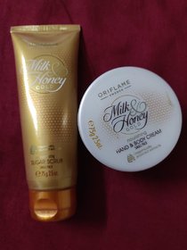 Milk And Honey Scrub And Cream Combo