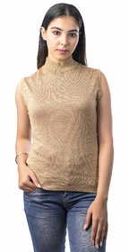 Varenyam woollen sleeveless high neck sweater