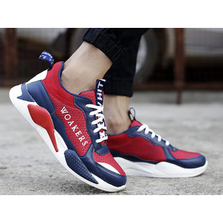 Buy Woakers Men s Red Sneakers Online 619 from ShopClues