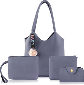 Threadstone Women's Latest PU Leather Handbag Combo Diana SKY-4