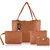 Threadstone Women's Latest PU Leather Handbag Combo TAN -4