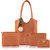 Threadstone Women's Latest PU Leather Handbag Combo Diana TAN-4