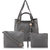 Threadstone Women's Latest PU Leather Handbag Combo Grey -3