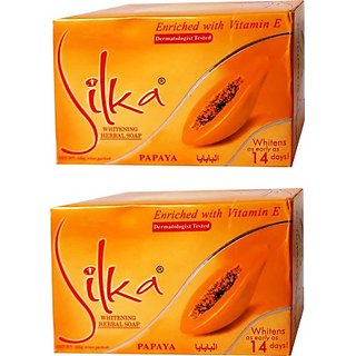                       Silka Whitening Herbal Soap Pack Of 2  (2 x 135 g)                                              