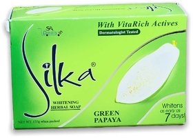 Silka Whitening Herbal Green Papaya Soap 135g