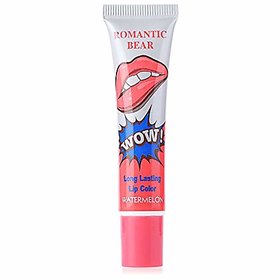 Romantic Bear Women Make Up Tint WOW Long Lasting Tint Lip Peel Off Lipstick Full lips Lip Gloss Tatto - watermelon