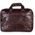 Da Tasche Brown Expandable Leather Office Bag/Laptop Bag