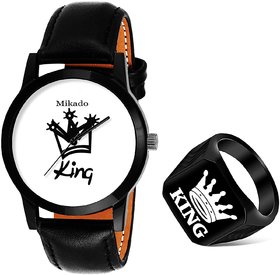 Mikado Men'S Fashionable Wrist Watch Combo