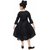 Black Solid Party Wear Frock For Girls