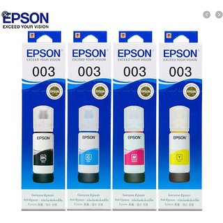 Epson 003 Ink Cartridge Pack Of 4 ( For Use Epson L1110,L3110,L3116,L5190,L3156,L3150 )