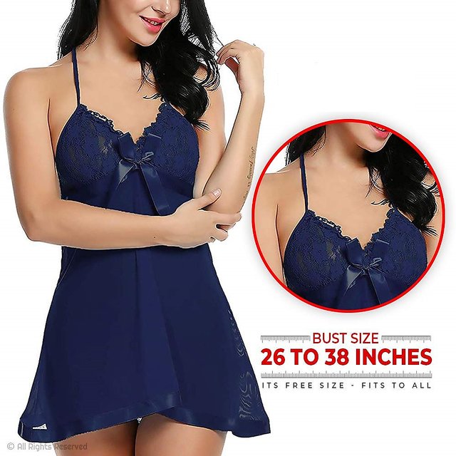 Laces Black Babydoll Nighty For Women, Size: Free Size at Rs 50/piece in  Delhi