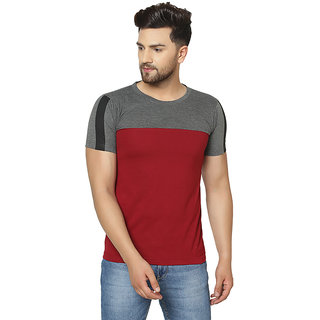                       Odoky Multi Color Cotton Half Sleeve T-Shirt                                              