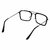 Zyaden Black Rectangular Unisex Eyewear Frame 375