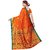 SVB Saree Orange Art Silk Kalamkari Saree