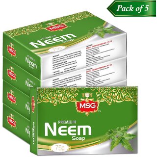 MSG Neem 75g Soap Pack of 6