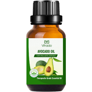                       Vihado Best Fresh, Natural  Organic raw unrefined cold pressed Avocado oil for Hair Hair Oil (10 ml)                                              
