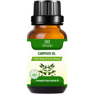                       Vihado Camphor Essential Oil - For Skin Care  Hair Care (10 ml) (10 ml)                                              