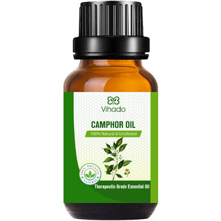 Vihado Natural Camphor Essential Oil Natural Undiluted For Skin Care Hair (15 ml) Vihado Natural Camphor Essential Oil Natural Undiluted For Skin Care Hair (15 ml)