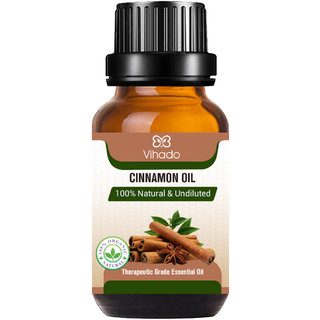                       Vihado Cinnamon Essential Oil - Organic  100 Therapeutic Grade (15 ml)                                              