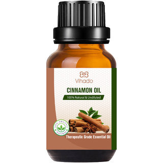 Vihado Best Cinnamon Essential Oil 100 for Diffusers, Toilets, Wardrobes (10 ml) Vihado Best Cinnamon Essential Oil 100 for Diffusers, Toilets, Wardrobes (10 ml)