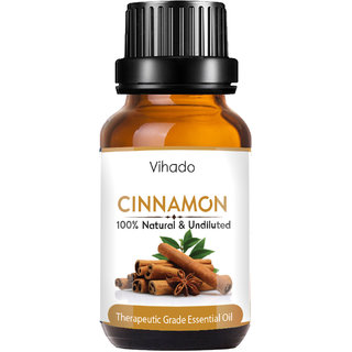 VIHADO Cinnamon Bath Essential Oil Cinnamomum verum aka Dalchini (15 ml) (Pack of 1) (15 ml) VIHADO Cinnamon Bath Essential Oil Cinnamomum verum aka Dalchini (15 ml) (Pack of 1) (15 ml)